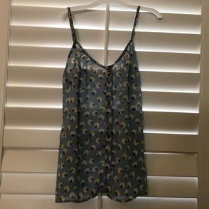 Sheer blue/grey tank